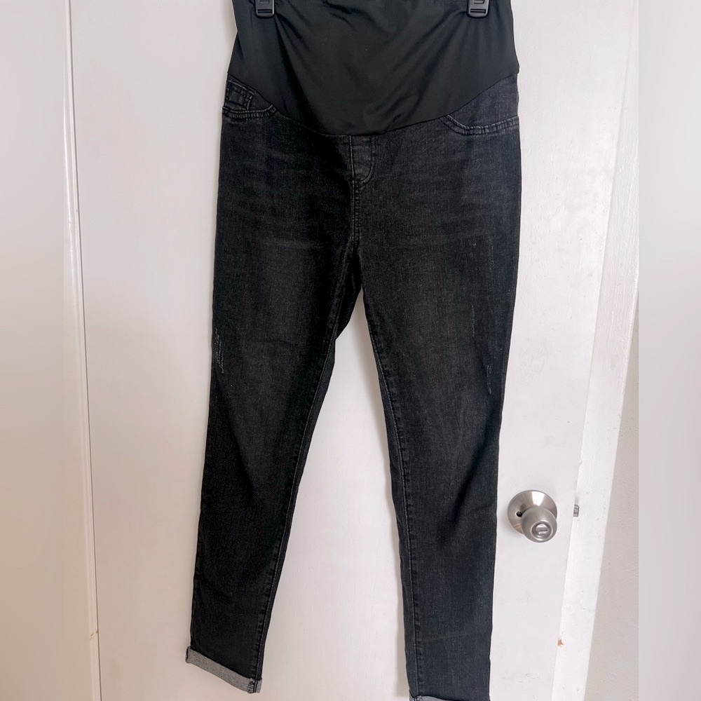 Maternity Jeans Grayish Black Wash